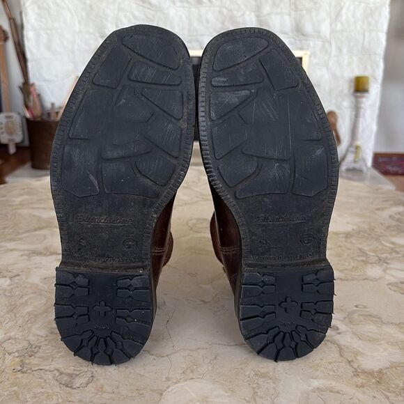 Blundstone Chisel Toe Leather Lined Chelsea Boots Stout Brown - Picture 13 of 14